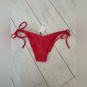 New Bond-eye Pablo Brief Swim Bikini Bottom Color Guava NWT Ribbed